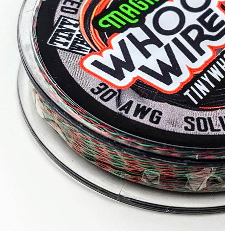 Magnet Whoop Wire - 30AWG 50FT Red and Green twisted