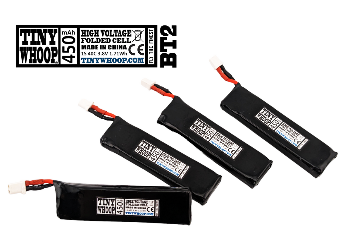 Tiny Whoop HV 450mah 1S Battery - BT2.0 Connector - V2.0