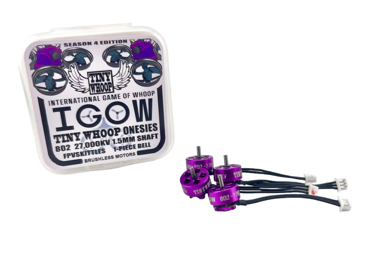 802 27000kv Tiny Whoop Onesies Brushless Motors - IGOW Season 4 Limited Edition - Dan Sugano