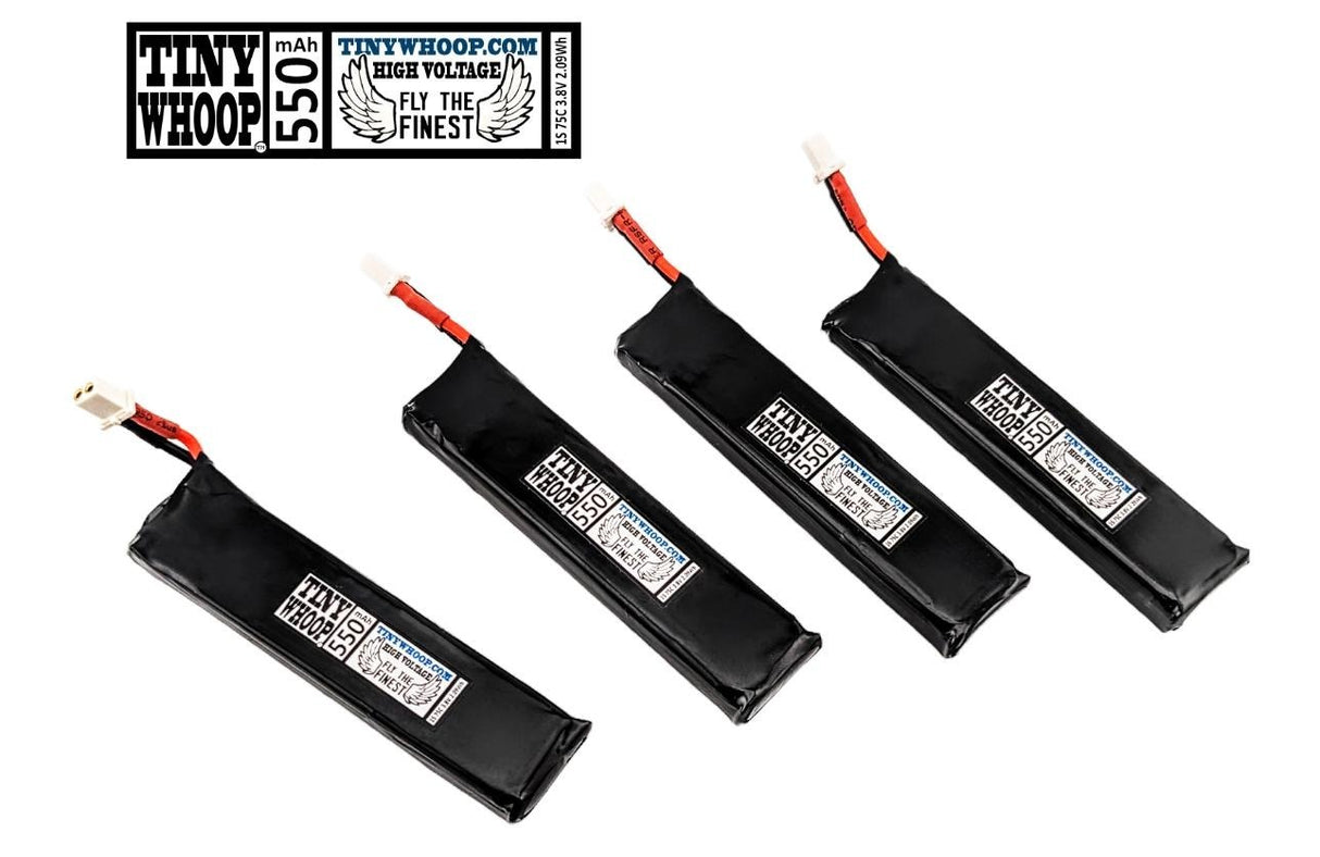 Tiny Whoop HV 550mah 1S Battery - BT2.0 Connector - V2.0 (4Pack)