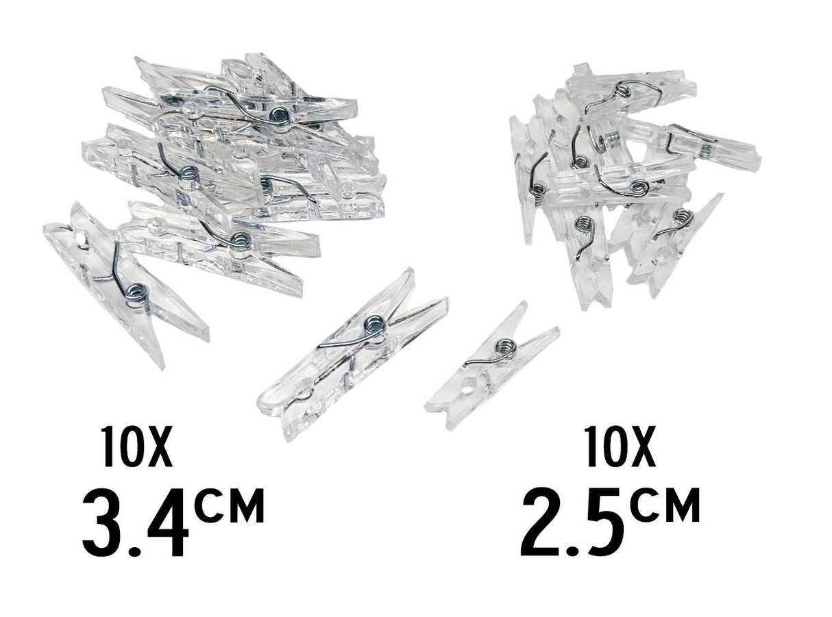 Micro Clothespin Set for LED Installation