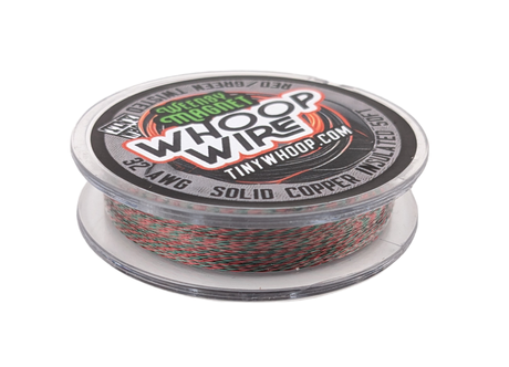 Weensy Magnet Whoop Wire - 32AWG 50FT Red and Green twisted