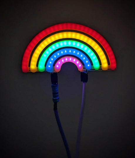 Rainbow Filament COB LED with resistor for 1s voltage