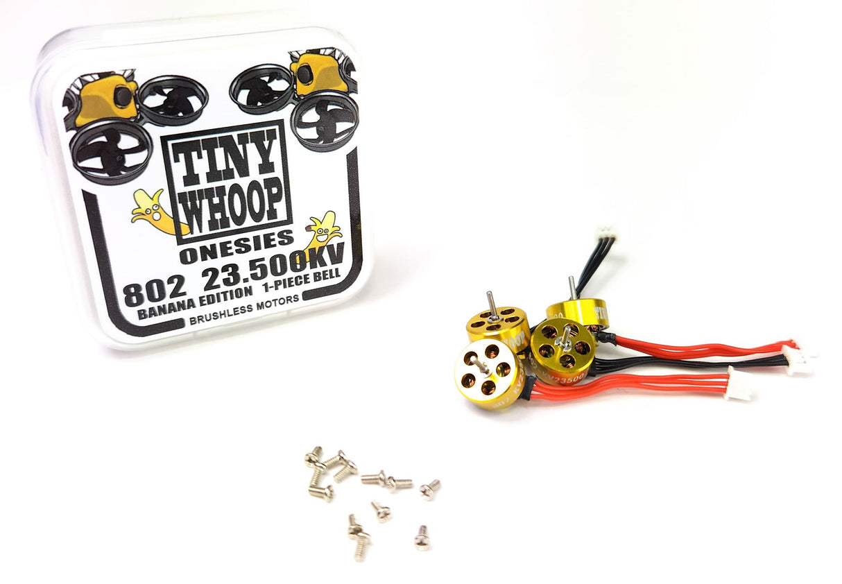 802 23,500kv Tiny Whoop Onesies Brushless Motors - Banana Edition